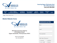 Tablet Screenshot of absoluteinsuranceagency.com